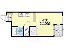 フォレスタ2 1Kの間取図画像
