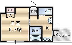 上野西グランハイツB 3階/-