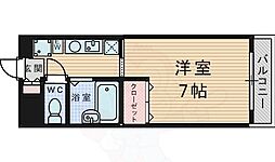 カサアズール 1Kの間取図画像