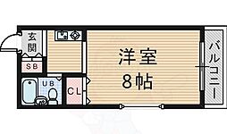 メゾン・エマーブル 1Kの間取図画像