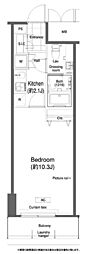 グランハイツ高田馬場 1Kの間取図画像
