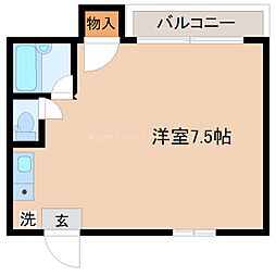 CASTLEマンション大江 ワンルームの間取図画像