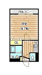 ダイコー水前寺駅通り2 1Kの間取図画像