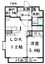 間取図画像 1LDK