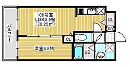 京成千葉線 京成幕張駅 徒歩3分の賃貸マンション 1階1LDKの間取り