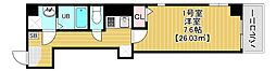 Brun Court Minamisenju 1Kの間取図画像