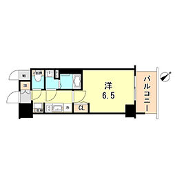 JR東海道・山陽本線 神戸駅 徒歩5分の賃貸マンション 15階1Kの間取り