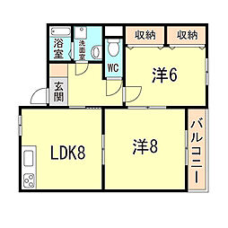間取図画像 2LDK