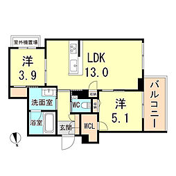 間取図画像 2LDK