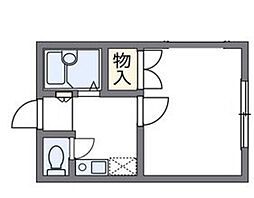 山陽電鉄本線 西二見駅 徒歩12分の賃貸アパート 1階1Kの間取り