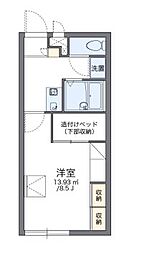 JR東海道・山陽本線 兵庫駅 徒歩17分の賃貸アパート 1階1Kの間取り