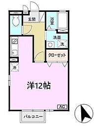 神戸市海岸線 ハーバーランド駅 徒歩5分の賃貸アパート 2階1Kの間取り