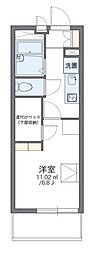 阪神なんば線 福駅 徒歩12分の賃貸マンション 4階1Kの間取り