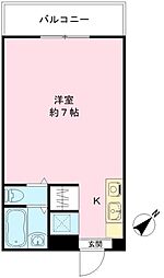 JR東海道・山陽本線 明石駅 徒歩29分の賃貸マンション 2階1Kの間取り