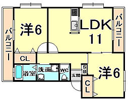 阪急神戸本線 園田駅 徒歩14分 2階/-