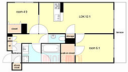間取図画像 2LDK