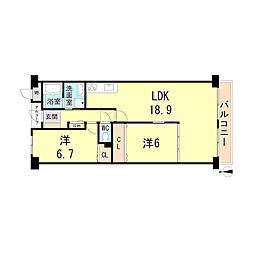 間取図画像 2LDK