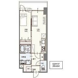 フレンシア西宮北口 1LDKの間取図画像