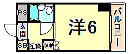 アネックス高座 ワンルームの間取図画像