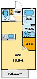 サンフラワー ワンルームの間取図画像