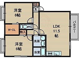 間取図画像 2LDK