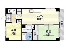 エレガンス.松本2号館 2LDKの間取図画像