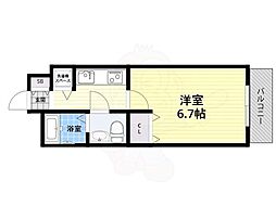 アンシャンテ・カーロ 1Kの間取図画像