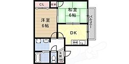 ネオヴェルト97 2DKの間取図画像