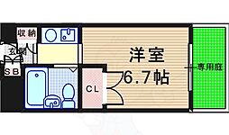 コートハウス 1Kの間取図画像