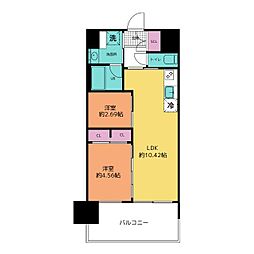 プレジオ川口 1SLDKの間取図画像