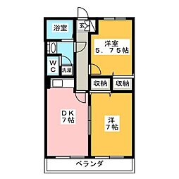 間取図画像 2DK