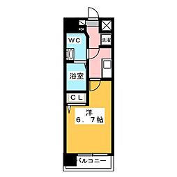 アルファコート西川口23 1Kの間取図画像