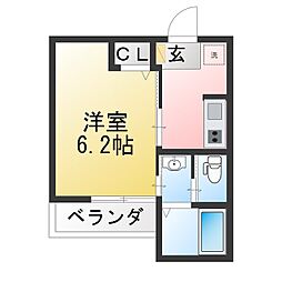 Gran Stella東川口 1Kの間取図画像