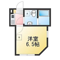 チュウジレジデンス 1Kの間取図画像