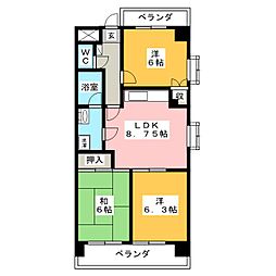 アヴェニールメゾン 3LDKの間取図画像
