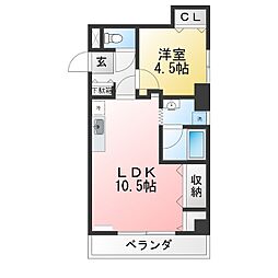 グランドコート成増 1LDKの間取図画像