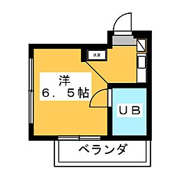 マイタウンひばりが丘 ワンルームの間取図画像