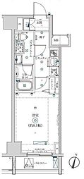 SQUARECITYTOKYOHOYA 1Kの間取図画像