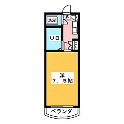 キャナルひばりヶ丘 1Kの間取図画像
