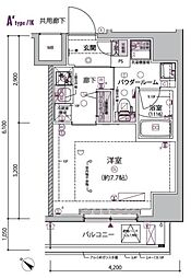 ARCOBALENO HORIKIRISHOBUEN 1Kの間取図画像