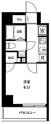 URBANPARKお花茶屋 1Kの間取図画像