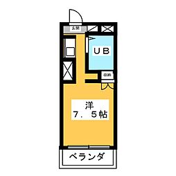TOP立石No.2 ワンルームの間取図画像