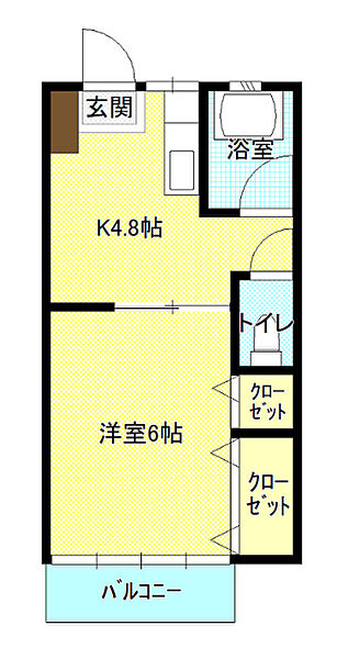 フレンドリーハイツ 203｜埼玉県春日部市中央２丁目(賃貸アパート1K・2階・24.80㎡)の写真 その2