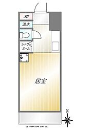 ヴェラハイツ新宿御苑 ワンルームの間取図画像