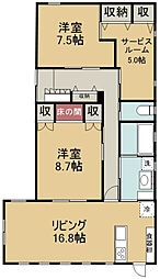 間取図画像 2SLDK