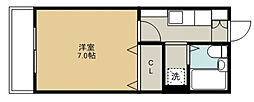 ハイツイトウ 1Kの間取図画像