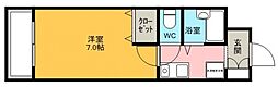ファースト・コート 1Kの間取図画像