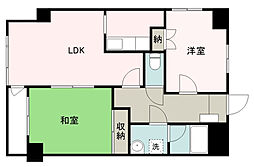 アベニュー本川越 2LDKの間取図画像