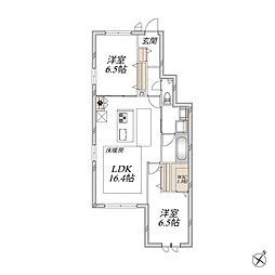(仮称)川越市寺尾メゾン 2LDKの間取図画像