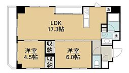 レジデンシャルステート川越 2LDKの間取図画像
